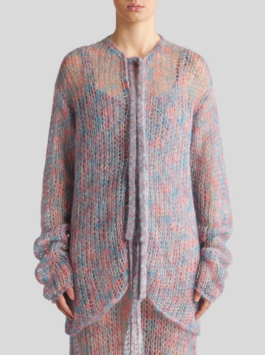 WOOL AND MOHAIR CARDIGAN - 3