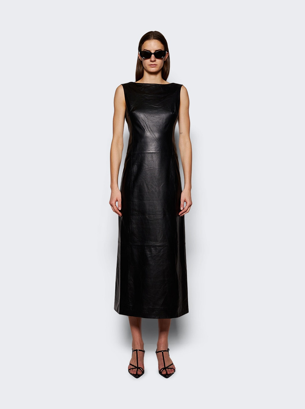 Ellery Leather Dress Black - 3