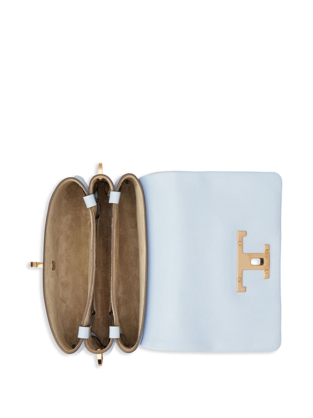 logo-plaque leather crossbody bag - 4