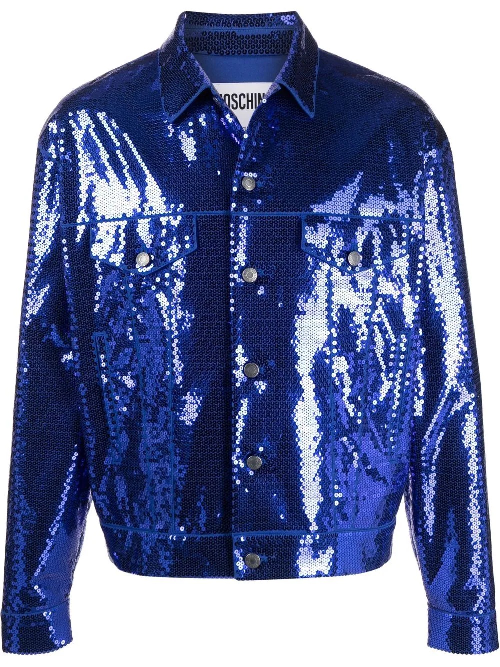 sequinned bomber jacket - 1