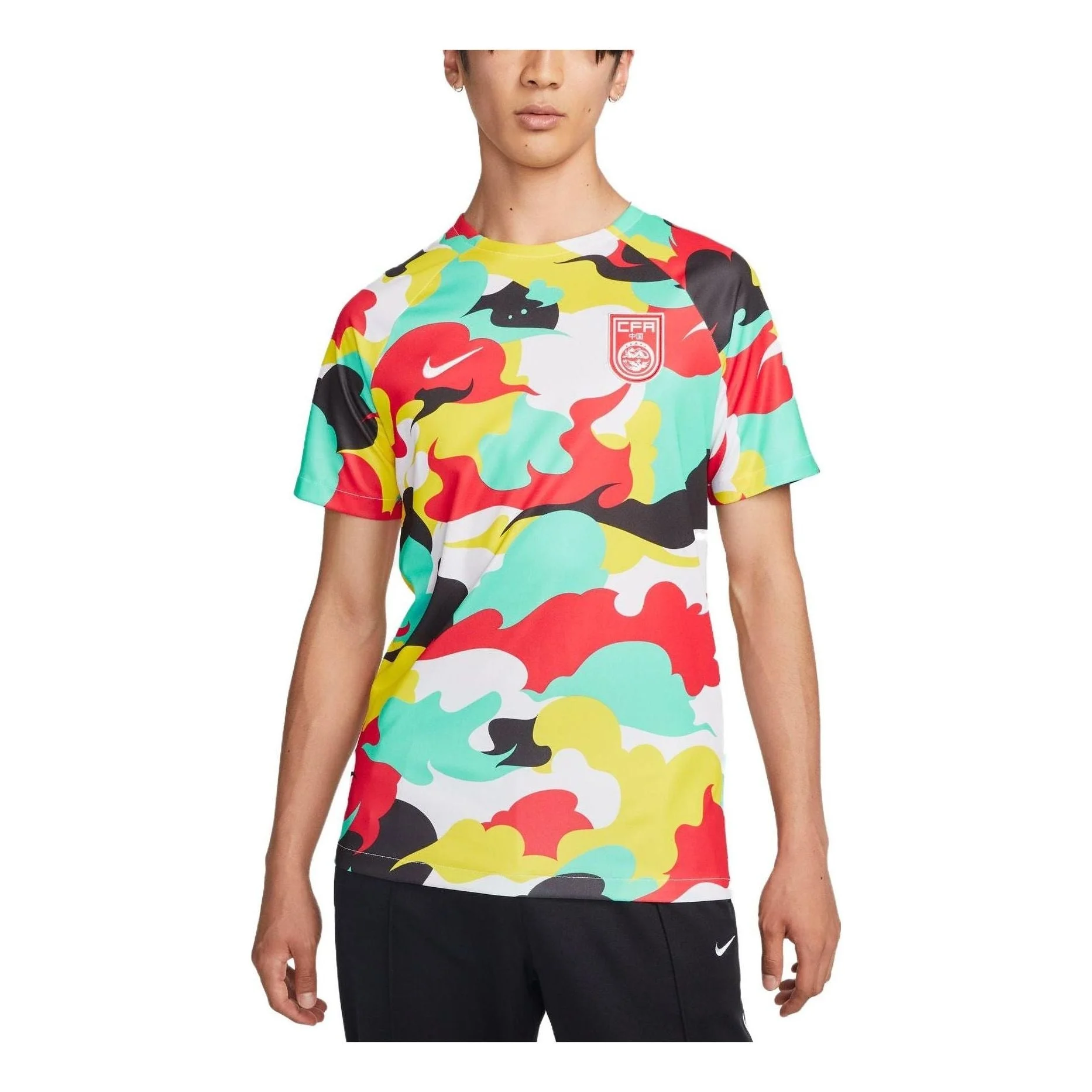 Nike Dri-Fit China Pre-Match Soccer Jersey 'Colorful' DH6519-713 - 1