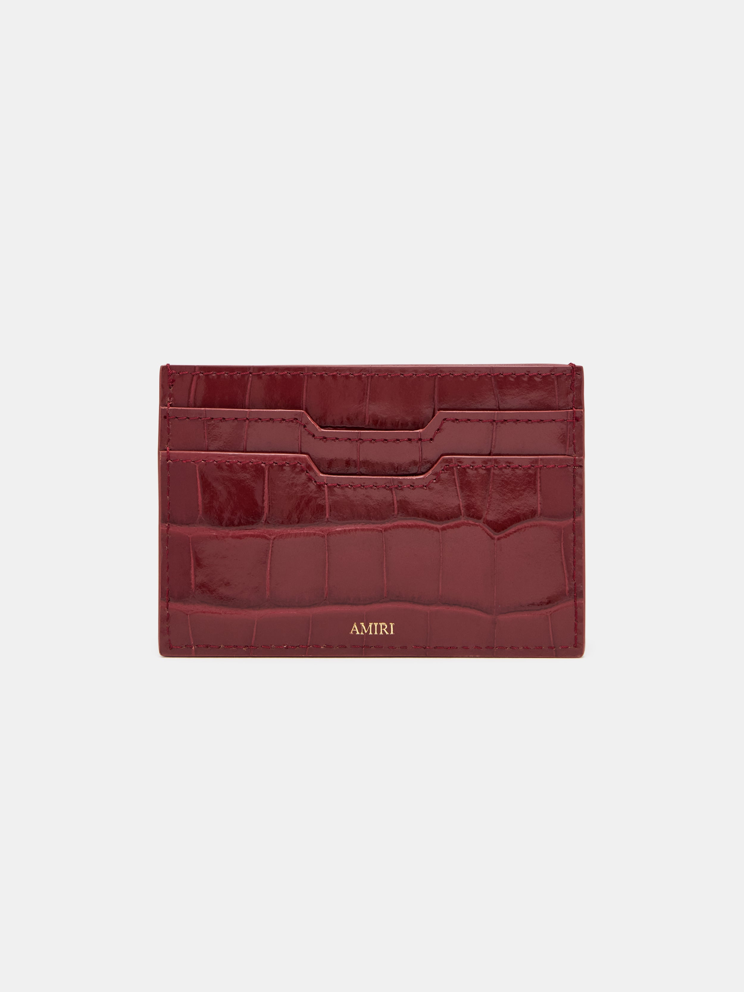 CROC EMBOSSED CARD HOLDER - 2