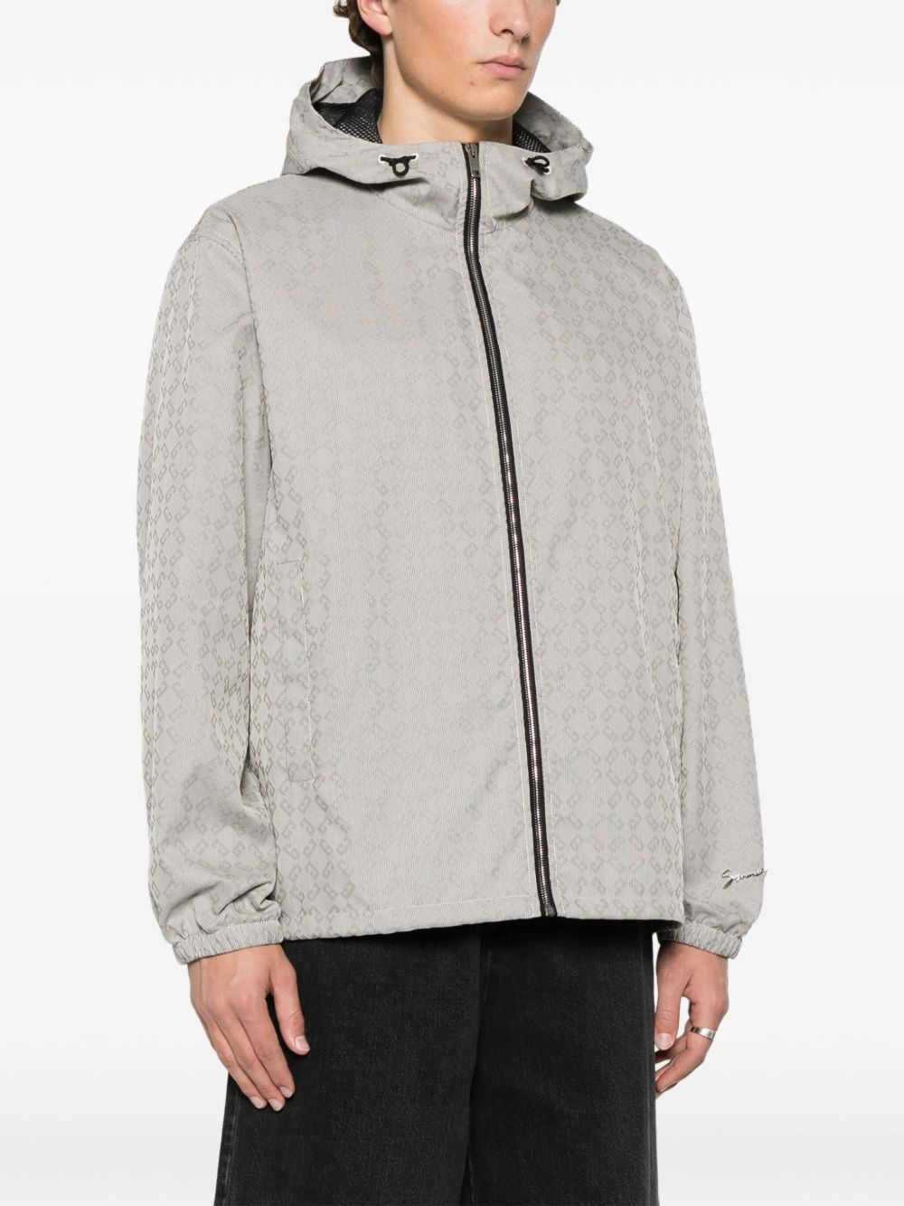 monogram 72-jacquard windbreaker - 3