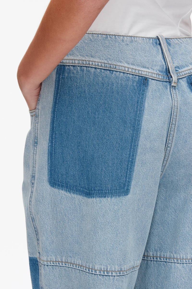Ghost Patch Straight Leg Denim Pants 6