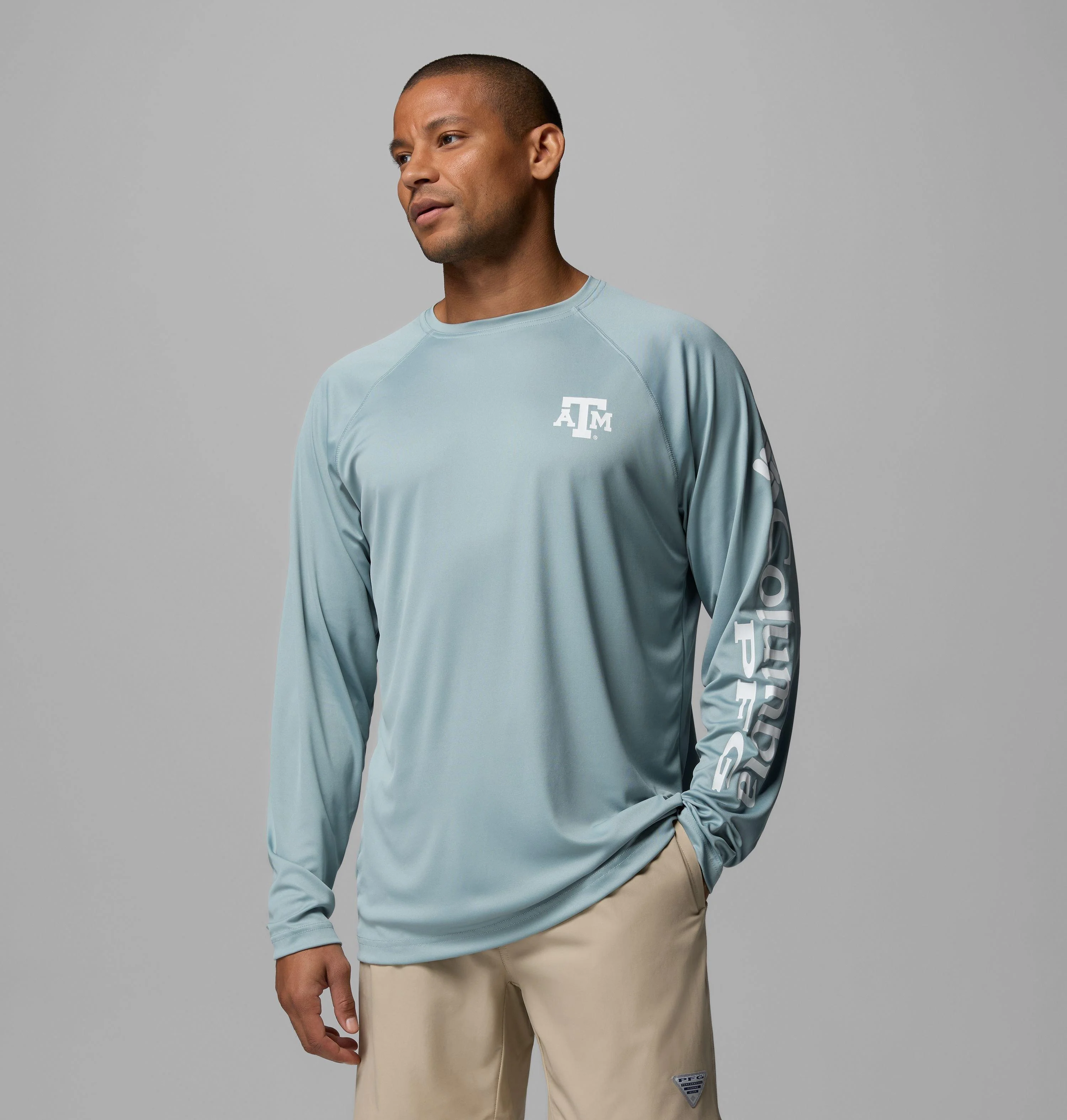 Men's Collegiate PFG Terminal Tackle Long Sleeve Shirt - Texas A&M - 1