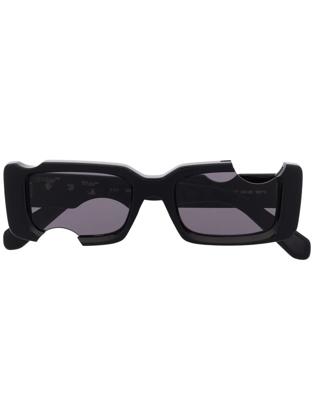 Cady cut-out rectangular-frame sunglasses - 1