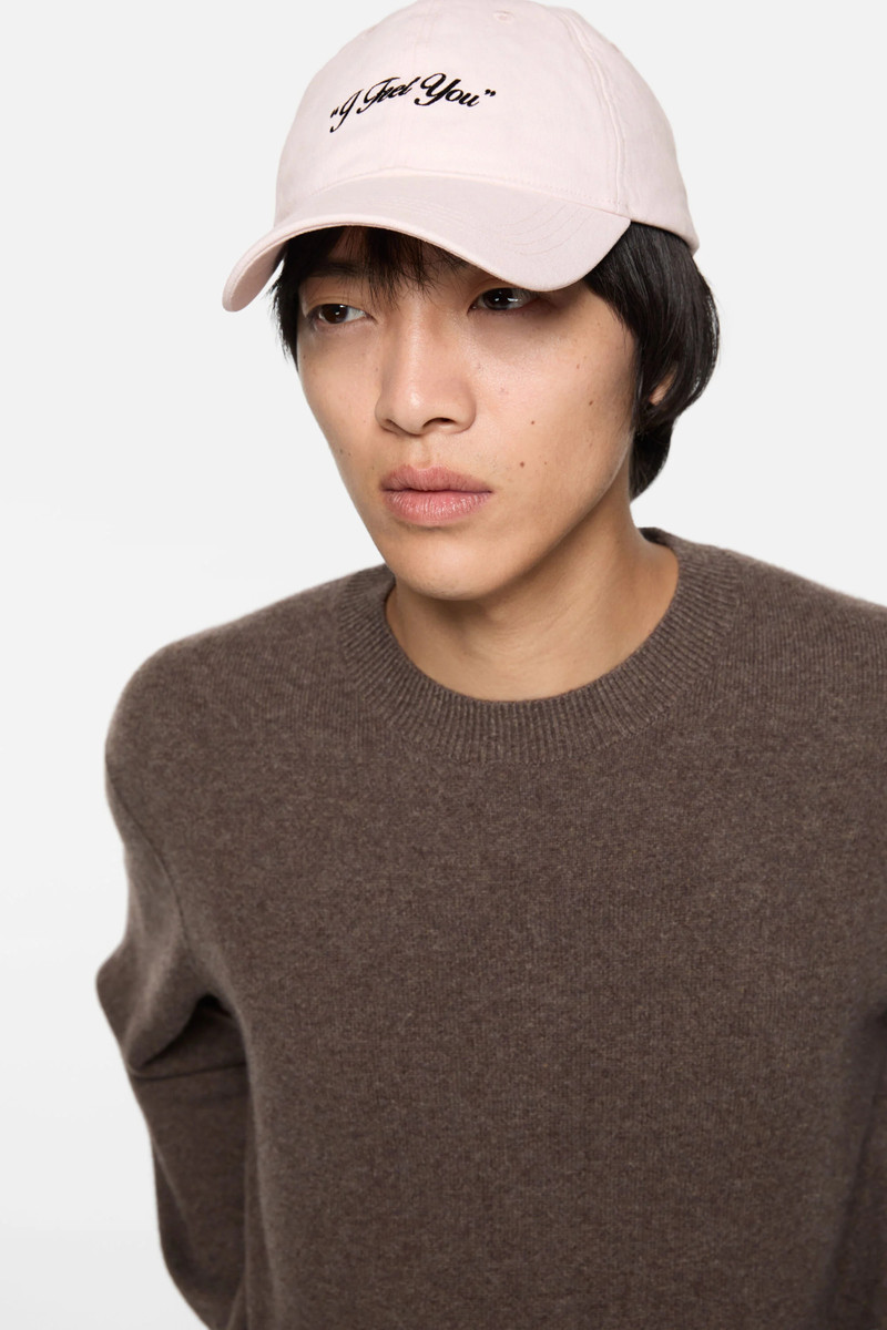 Acne Studios Logo cap - Baby pink outlook