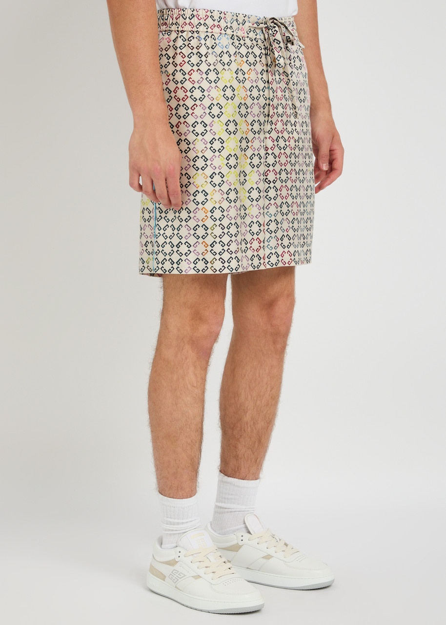 Givenchy Logo-intarsia Silk Pyjama Shorts - 2