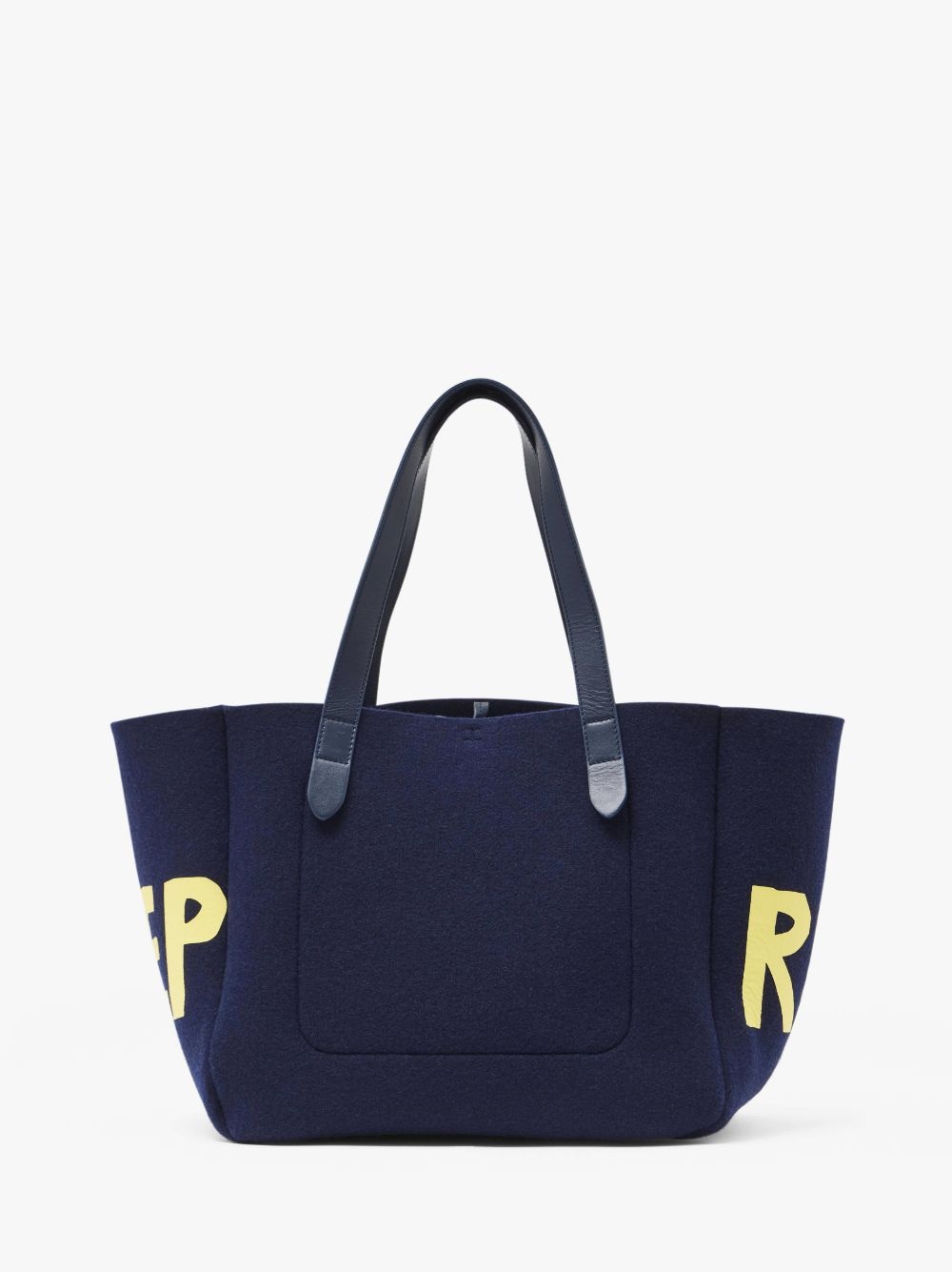 BELT TOTE BAG - 'REAL SLEEP' SLOGAN SHOULDER BAG - 4