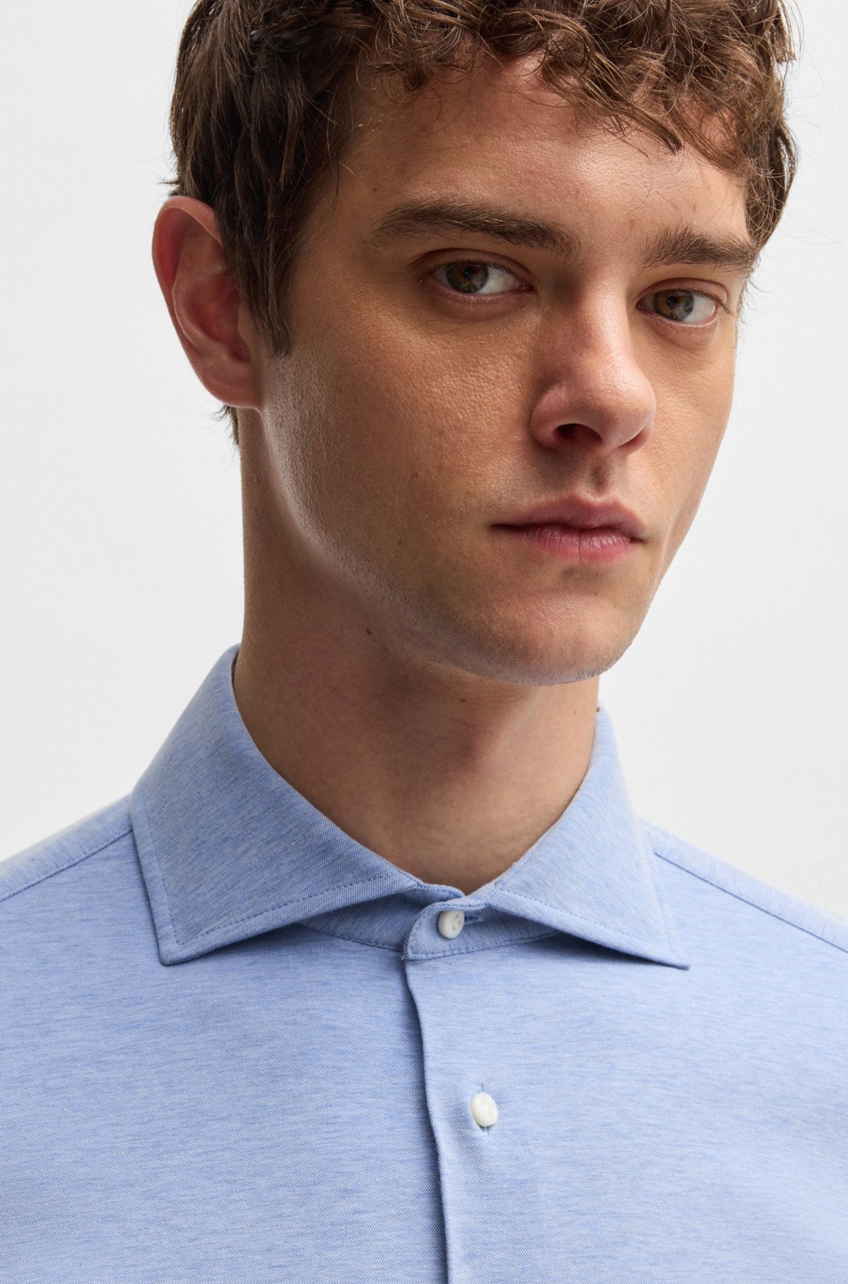 SLIM-FIT SHIRT IN A STRETCH-COTTON - 3