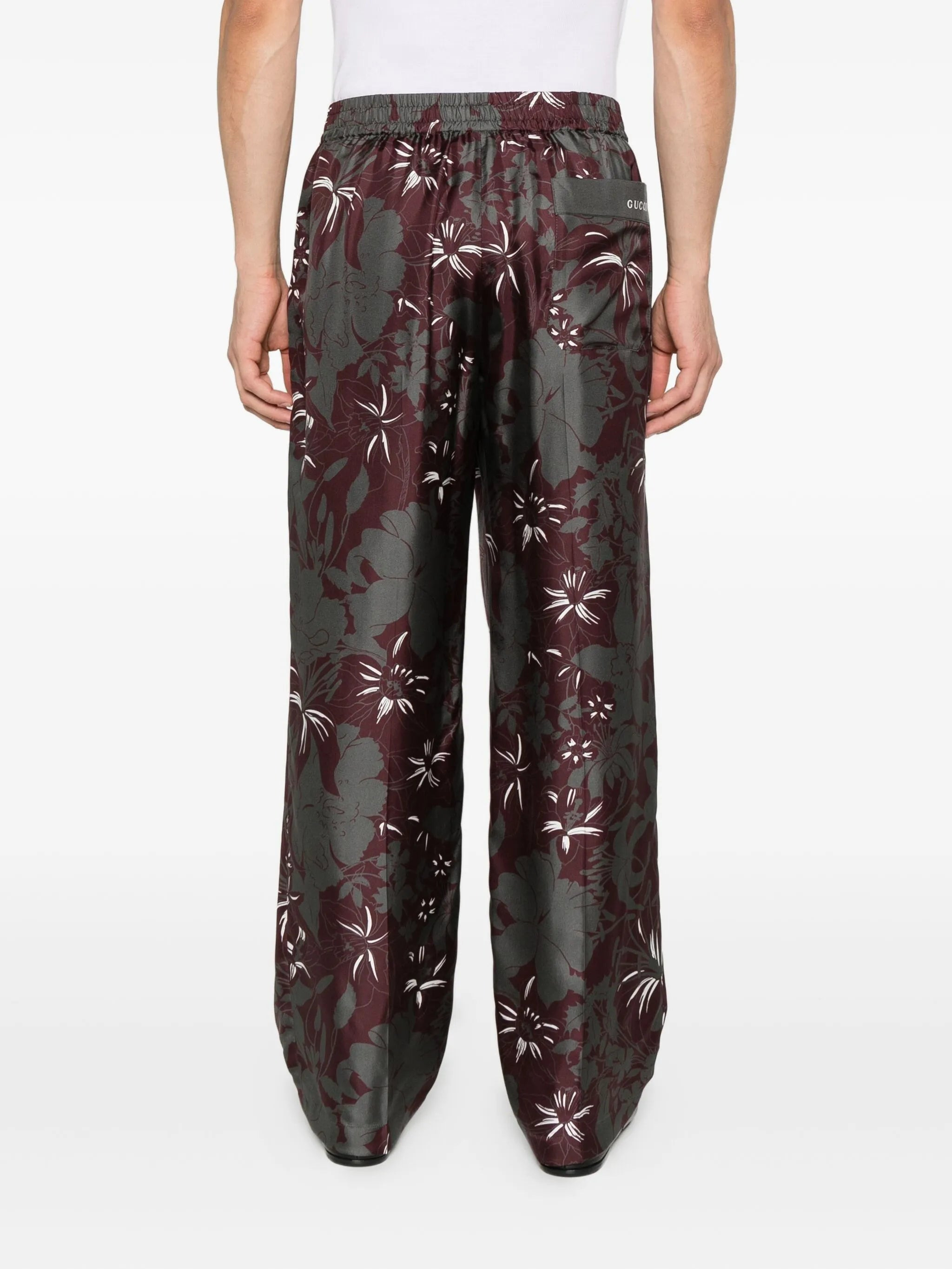 Gucci Floral-print Silk Trousers - 3