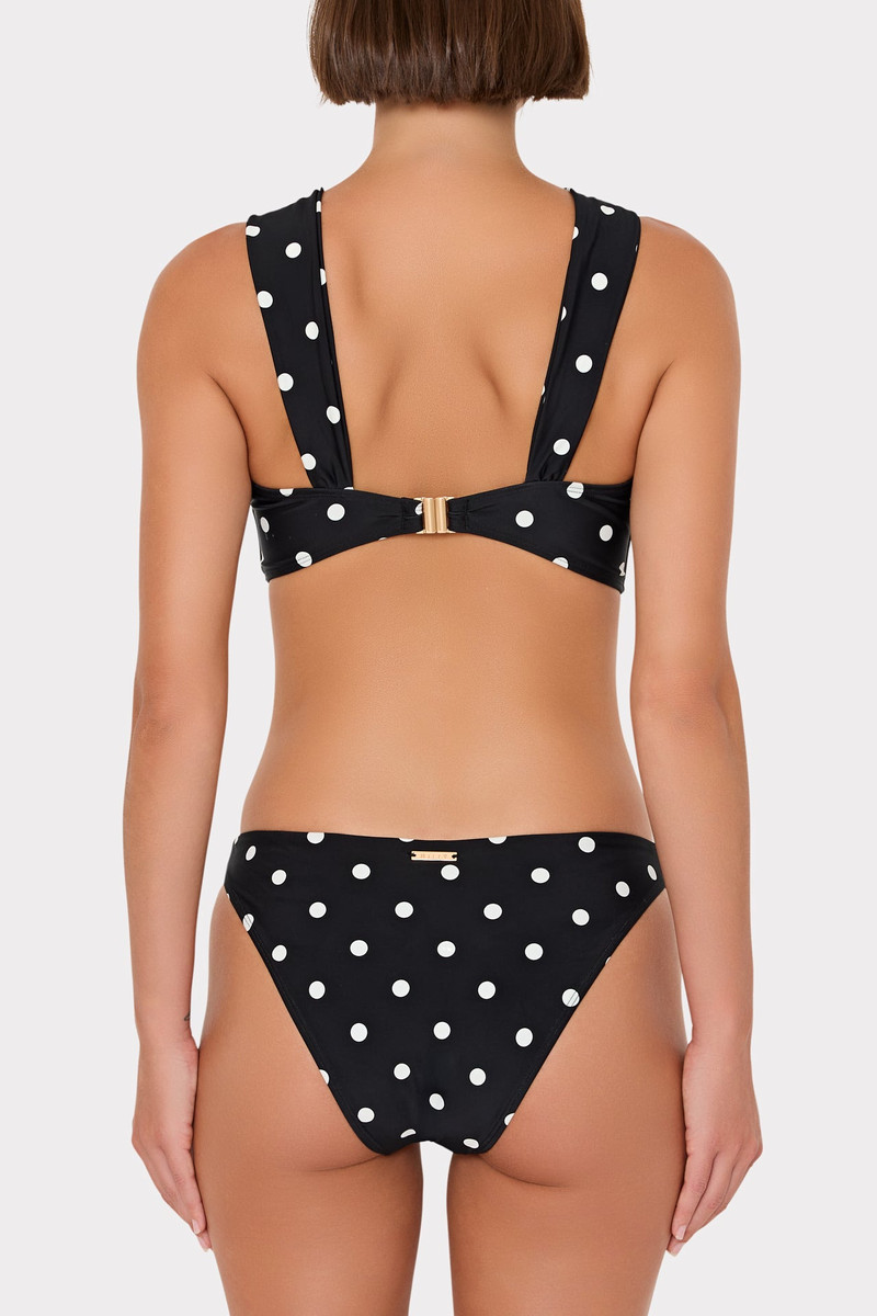 Olivia Polka Dot Draped Bandeau Top 9