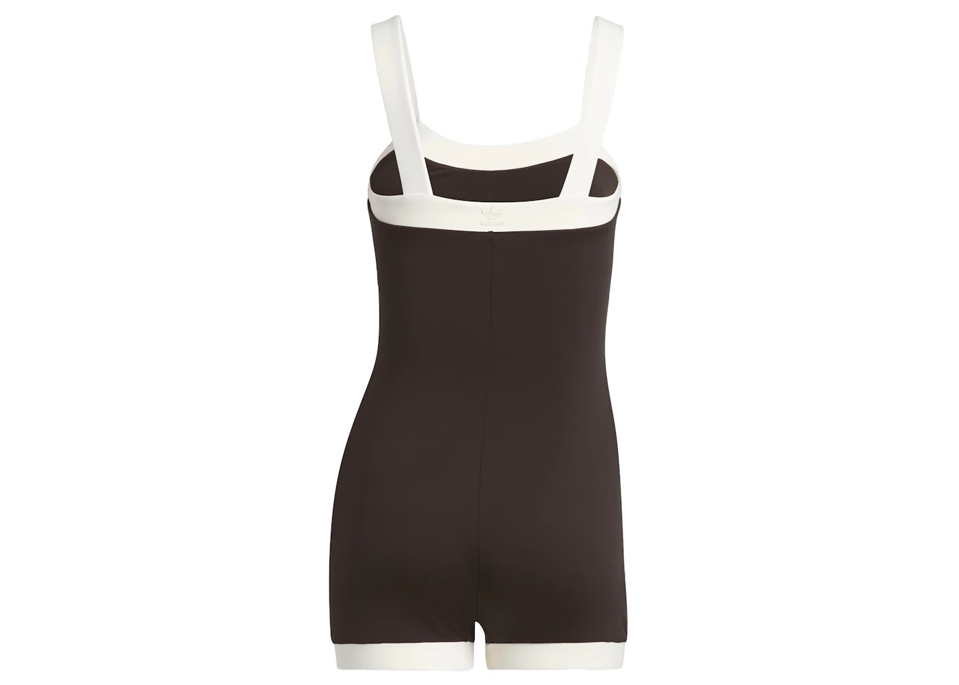 adidas Ivy Park 60S Swim Unitard Dark Brown/Cream White - 2