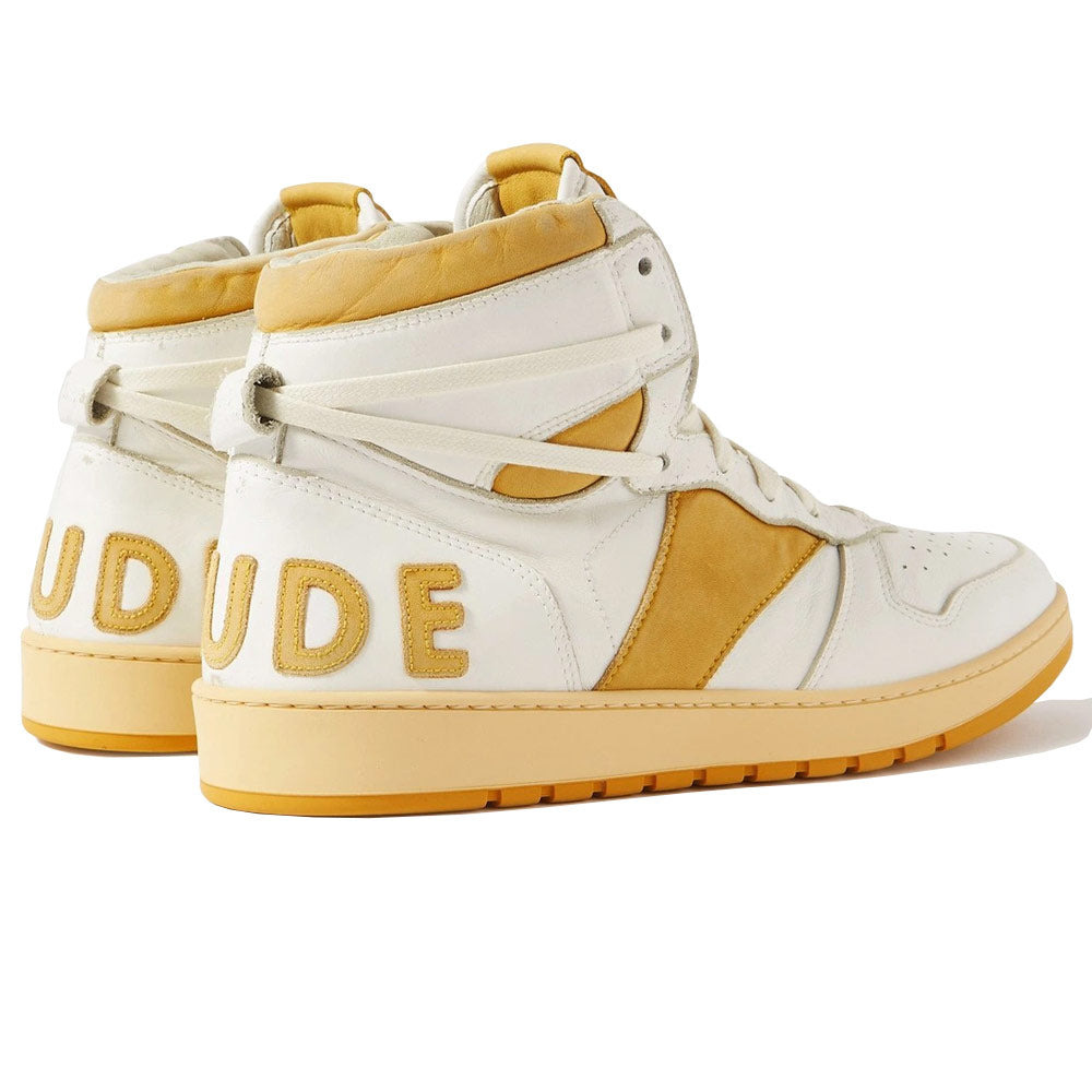Rhude | Rhecess HI Sneakers 'White / Mustard' - 3