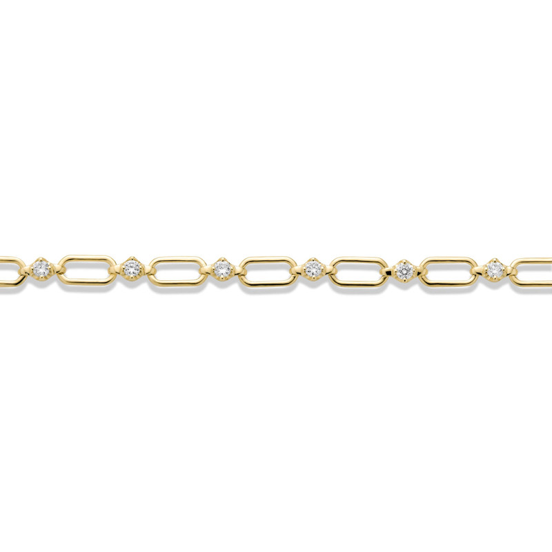 LAB-Created Open Link Diamond Bracelet 3