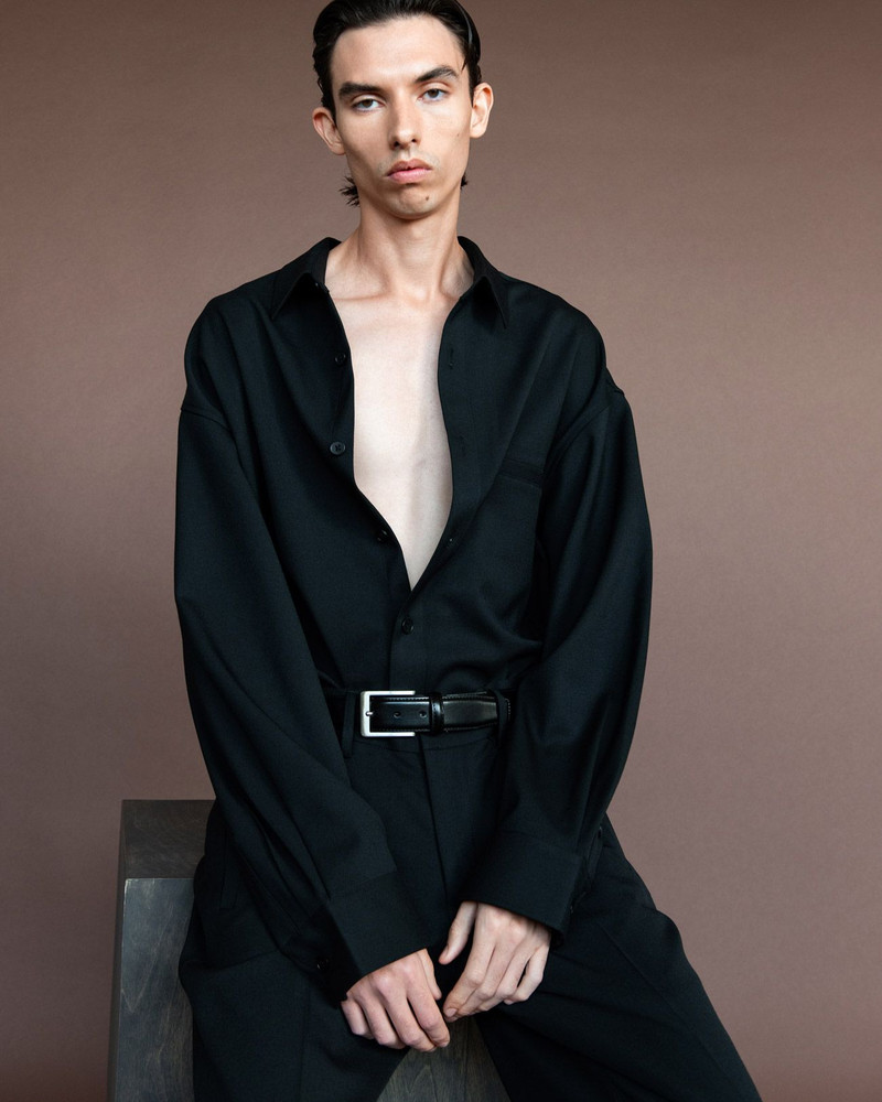 GIANT WOOL SHIRT BLACK 4