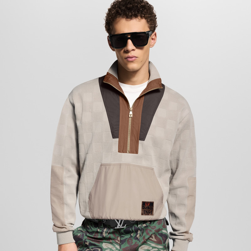 Damier Hybrid Half-Zip Workwear Pullover 2