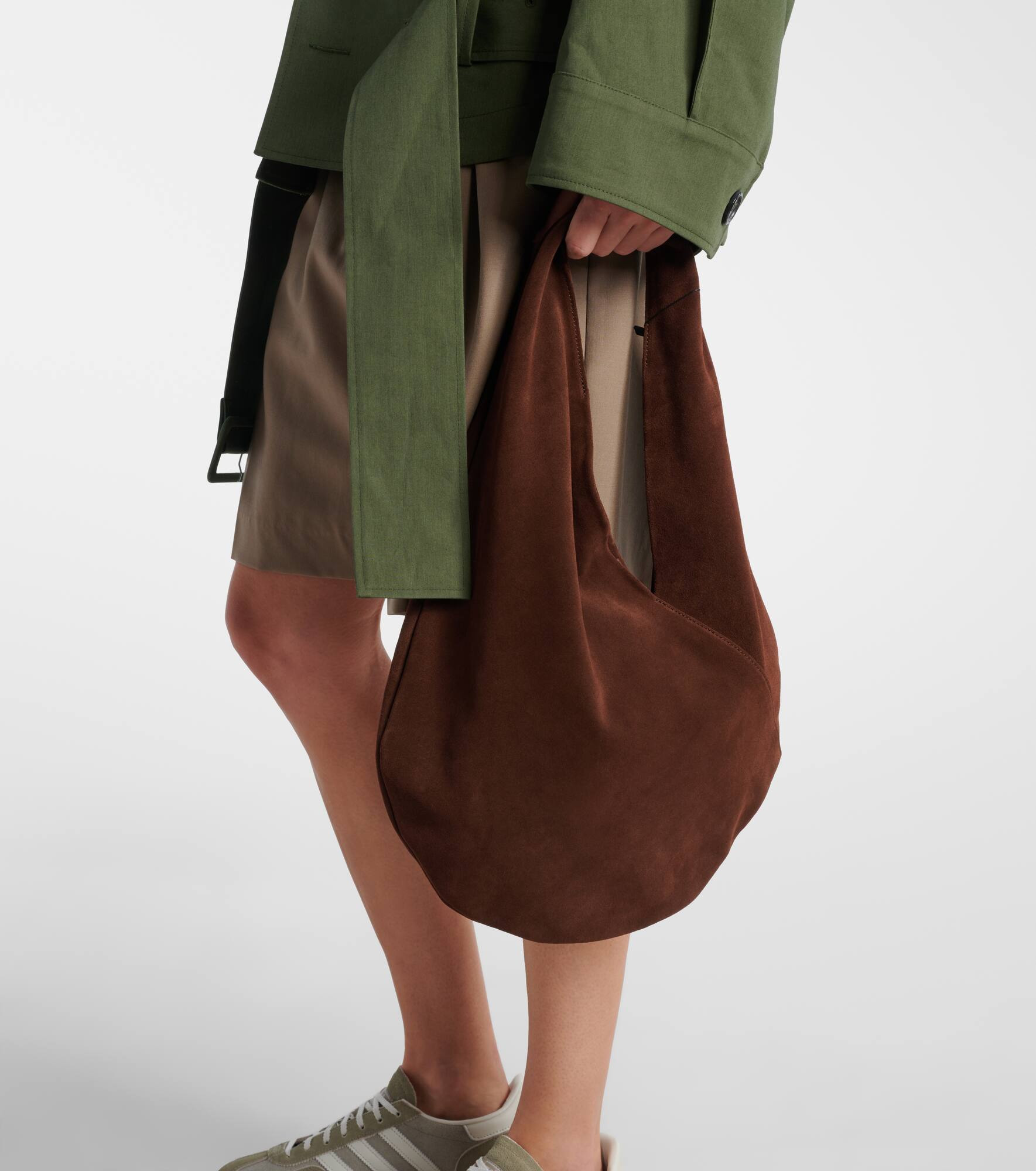 Ora Medium suede shoulder bag - 6