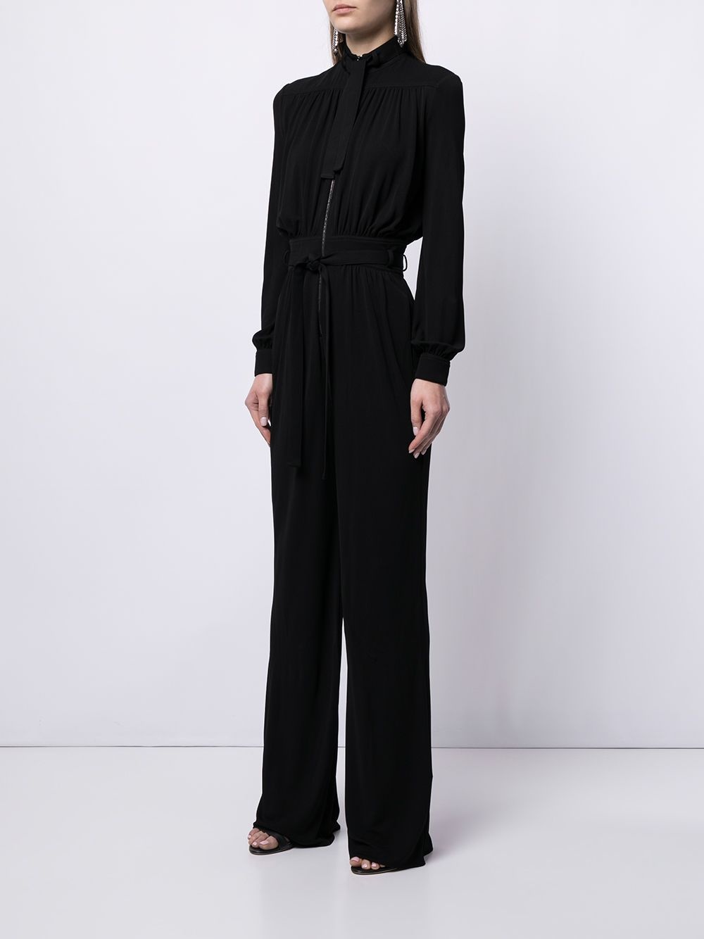 zip-up wide-leg jumpsuit - 3