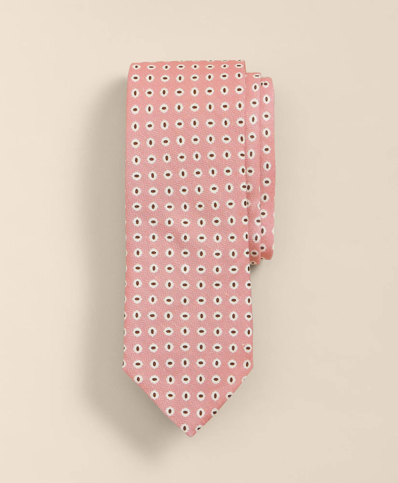 Silk Linen Flower Tie 1