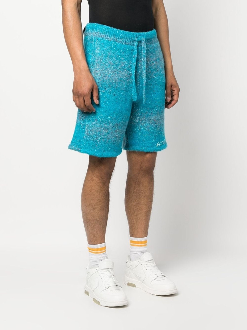 embroidered-logo knitted shorts 3