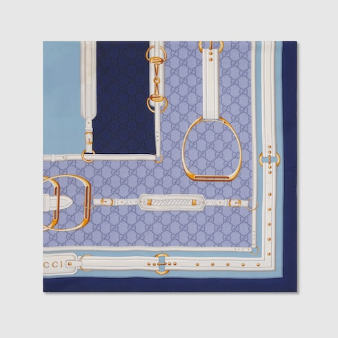 Printed silk carré - 2