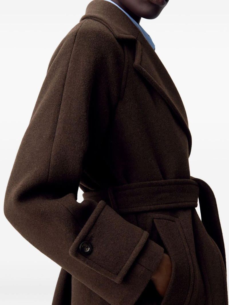belted double-breasted coat 5