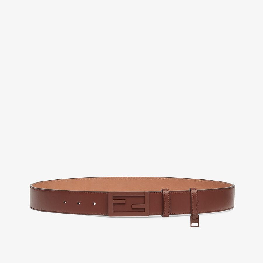 Brown leather belt - 1