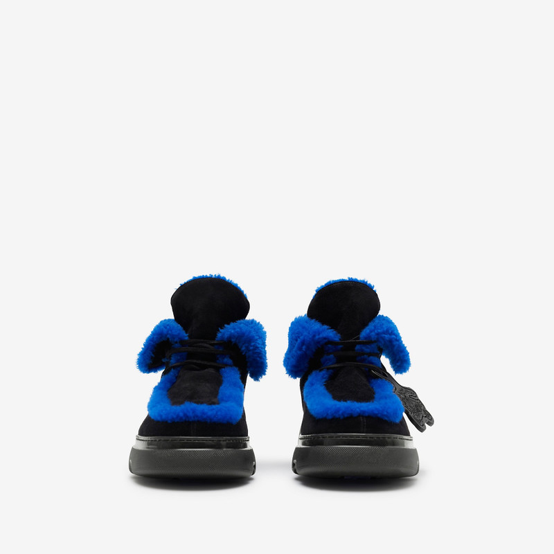 Burberry Suede and Shearling Creeper Boots outlook