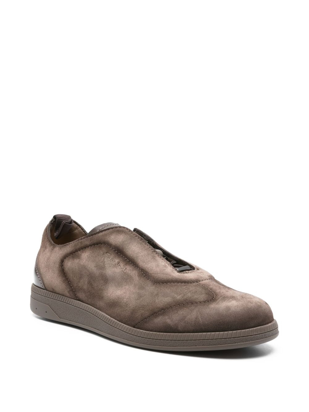 leather slip-on sneakers - 2
