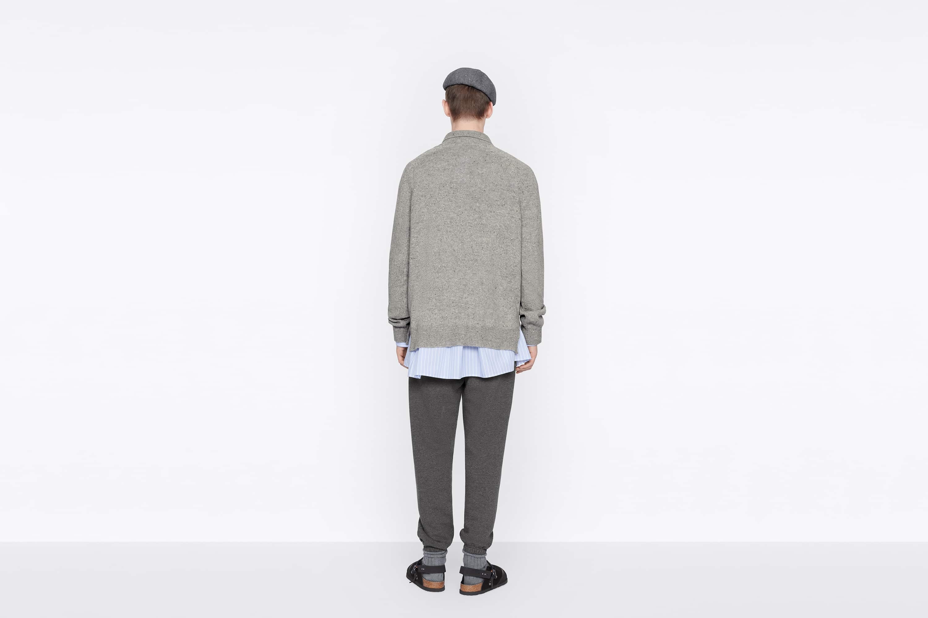 Oversized Long-Sleeved Polo Shirt - 6