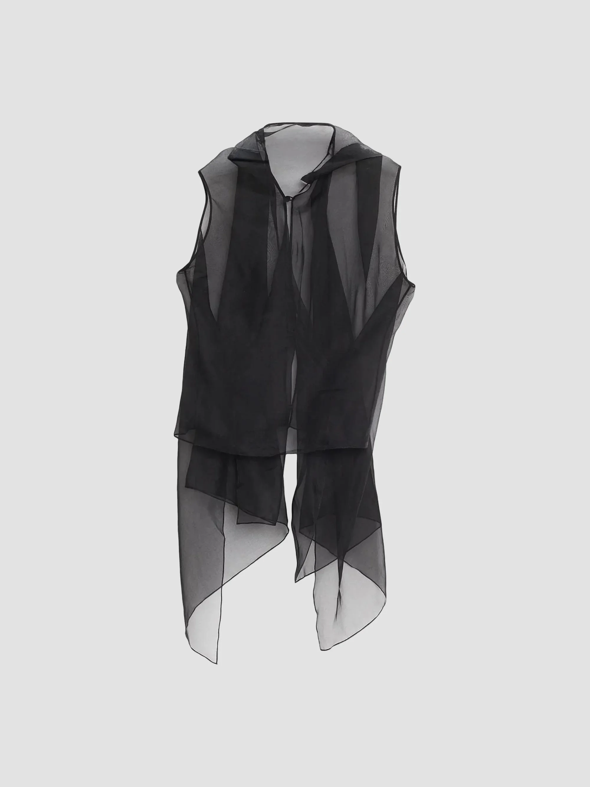 Women's The Vienna Back Drape Tank - Black - 1