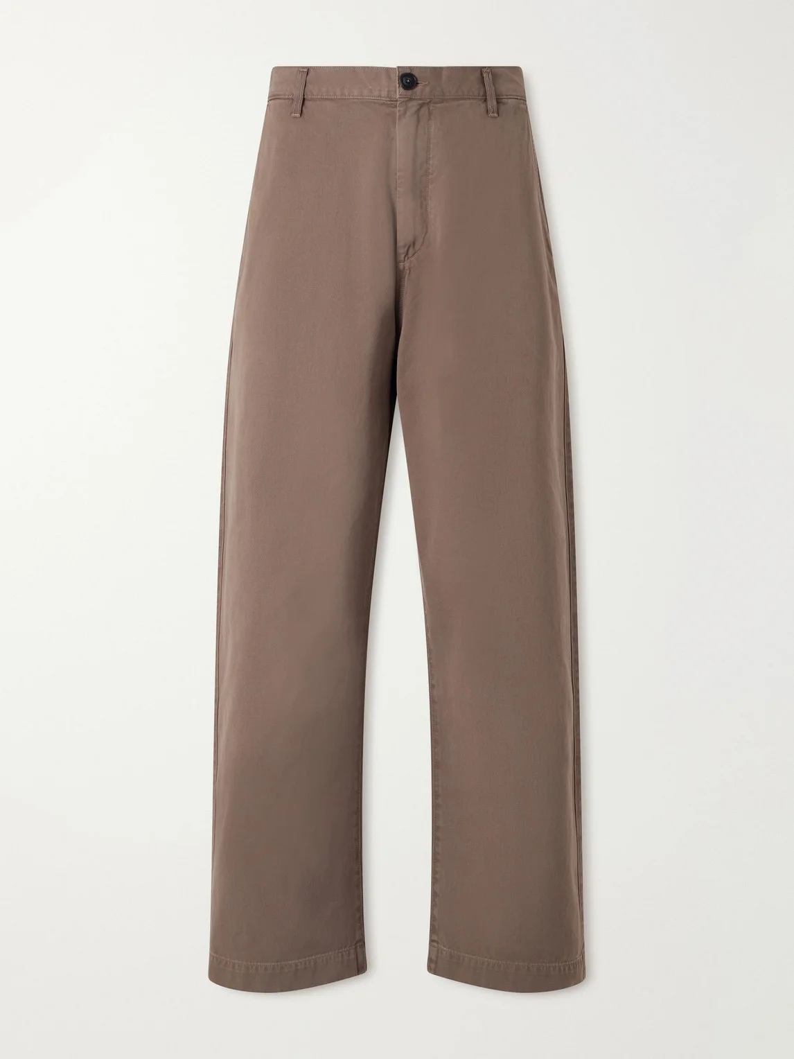 Warwick Wide-Leg Recycled-Cotton Twill Trousers - 1