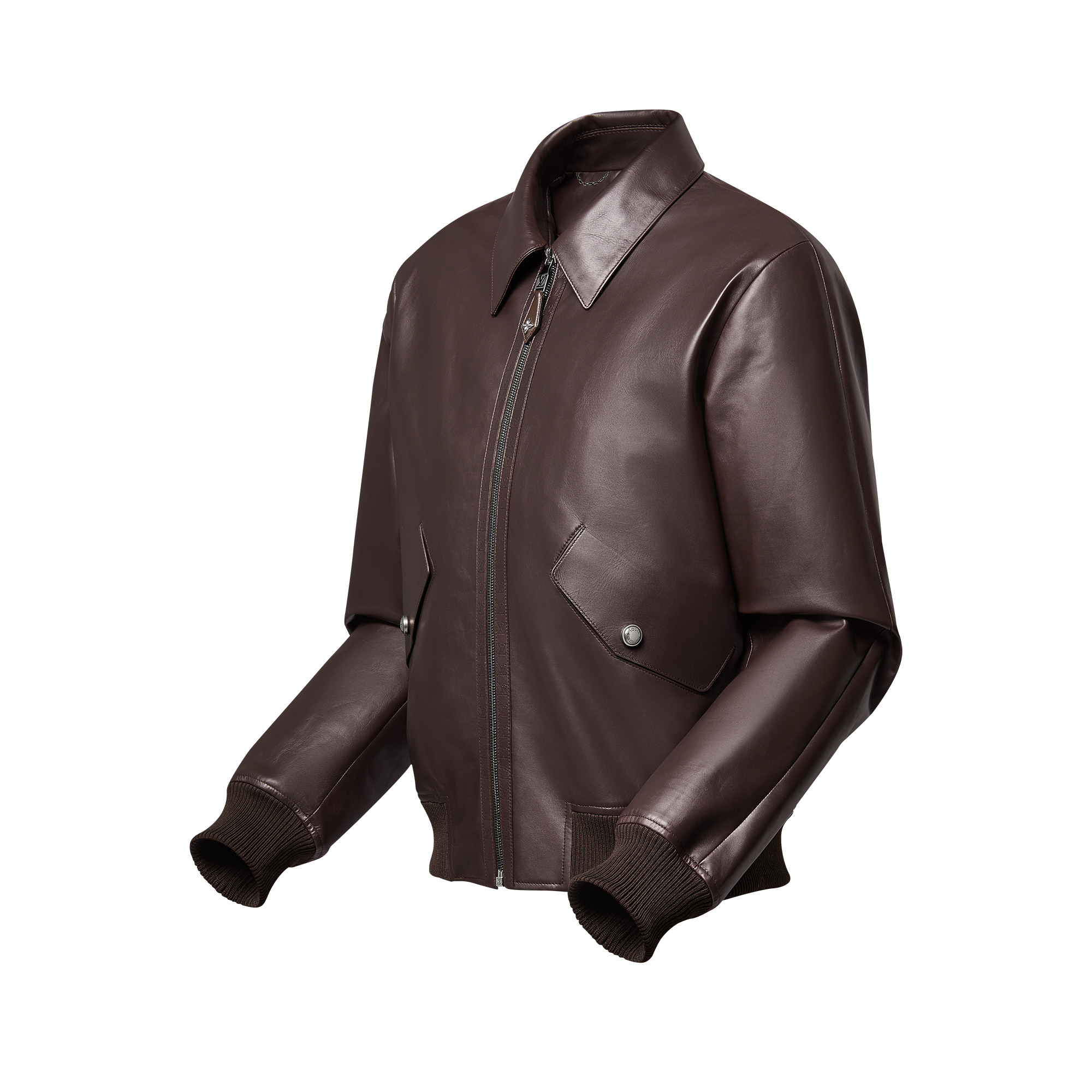 Elegant Leather Bomber - 2