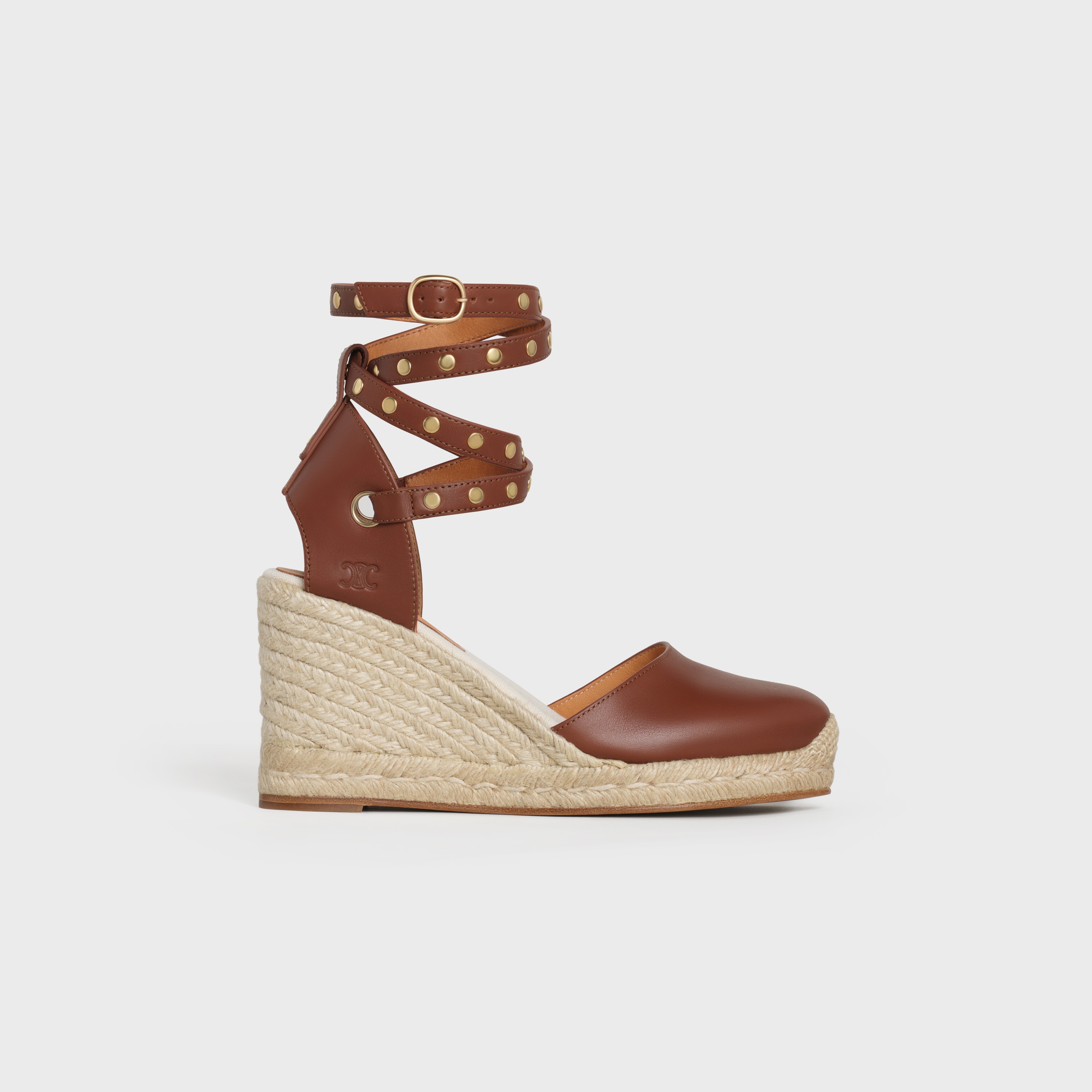 TAILLAT WEDGE ESPADRILLE  IN  CALFSKIN - 1