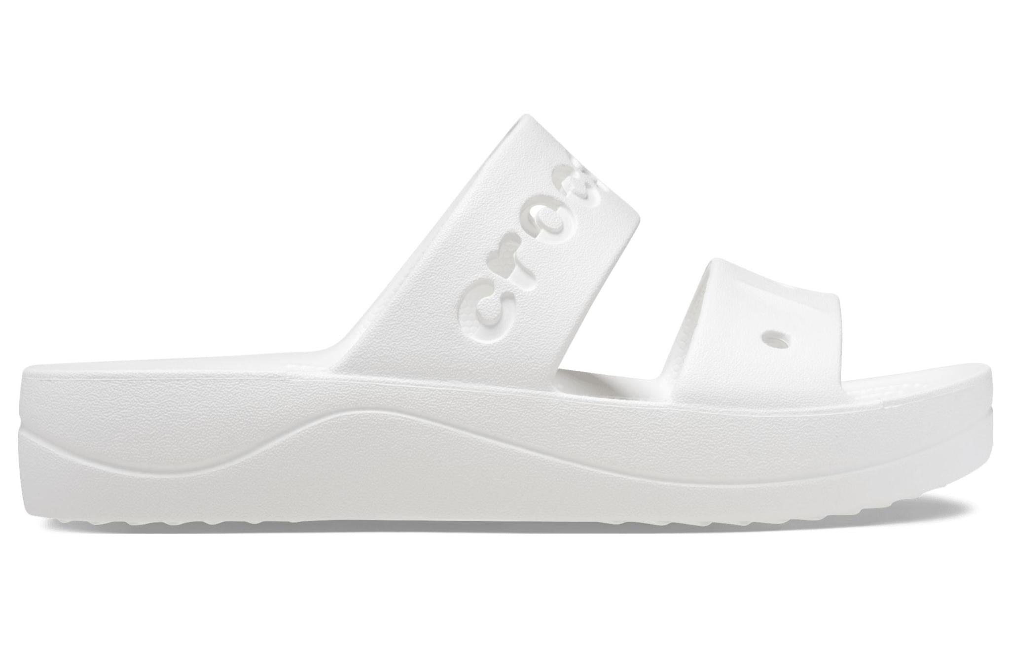 (WMNS) Crocs Baya Platform Sandals 'White' 208188-100 - 2