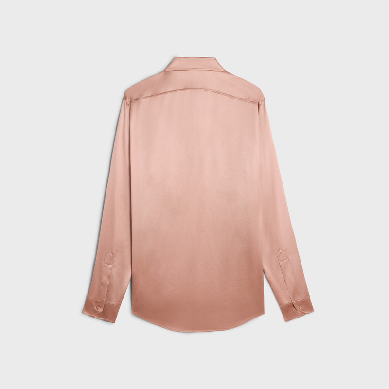 CELINE loose shirt in satin silk outlook