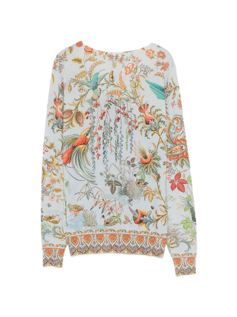 Etro floral-patterned sweater outlook