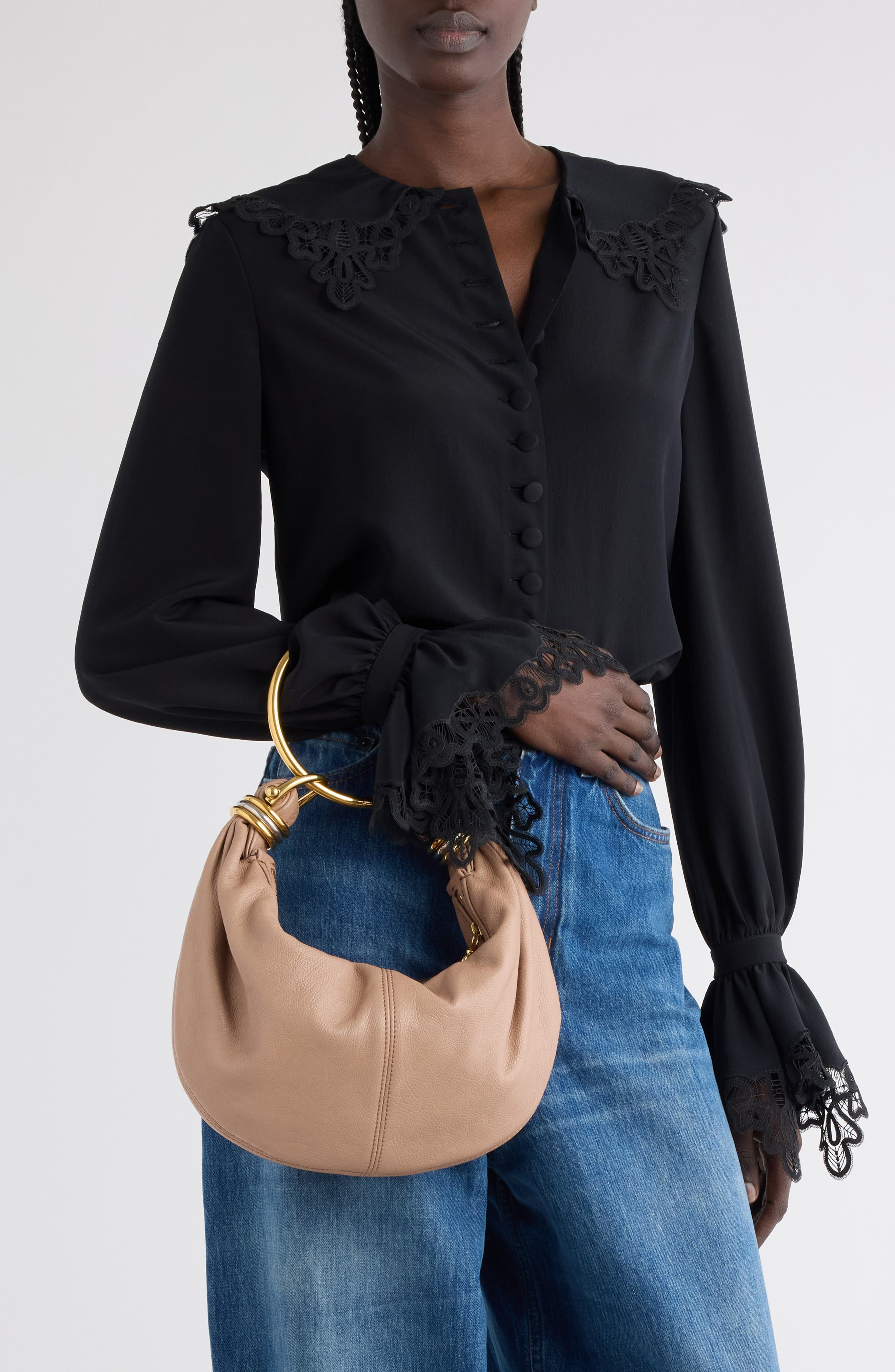 Chloé Small Bracelet Hobo Bag in Woodrose 527 at Nordstrom - 2