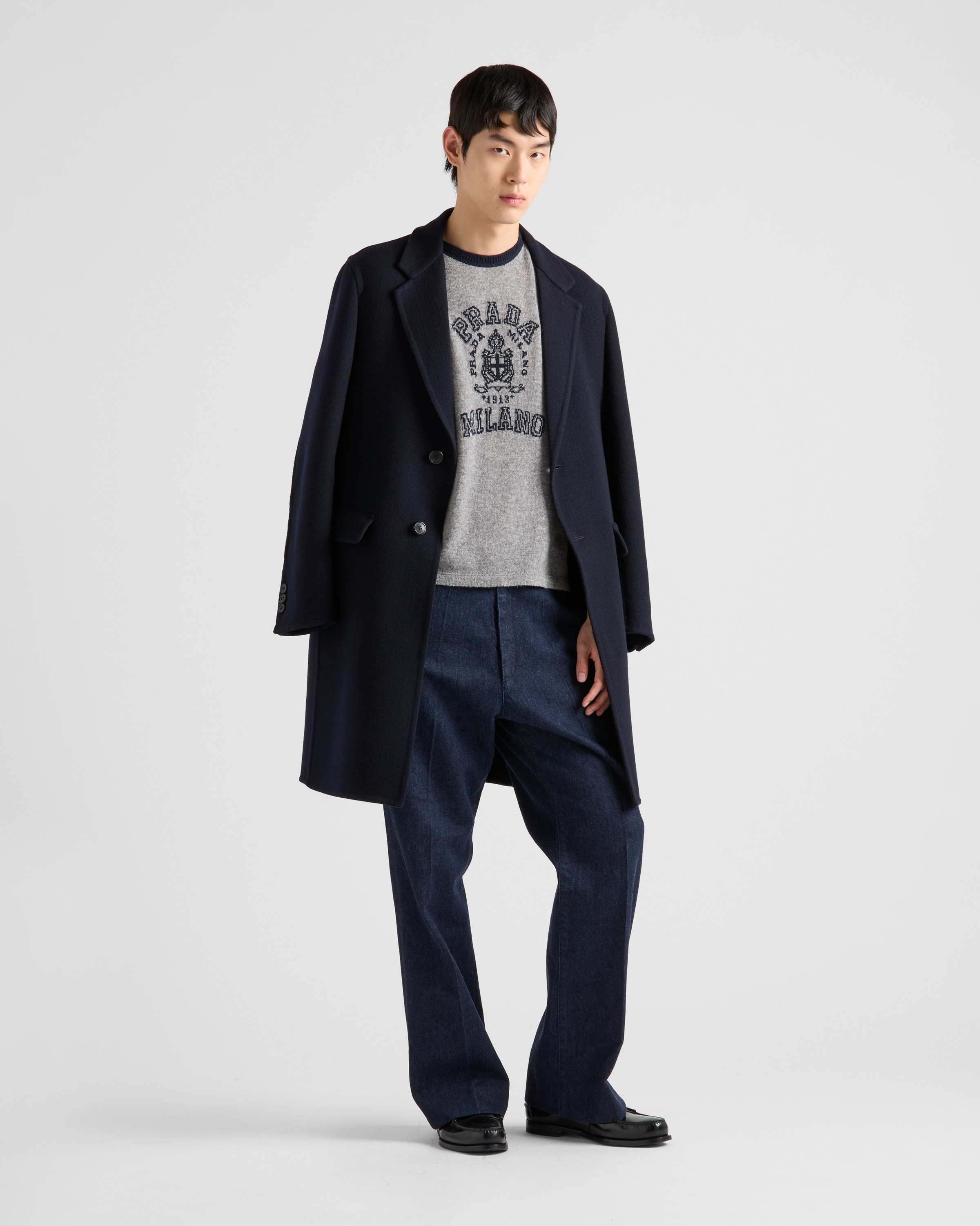 Cashmere T-shirt with logo - 2