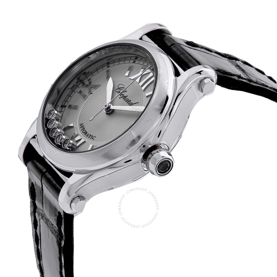 Chopard Happy Sport Automatic Silver Dial Ladies Watch 278573-3011 - 2
