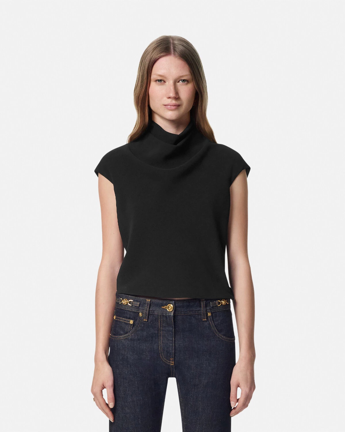 Cady Draped-Neck Top - 4