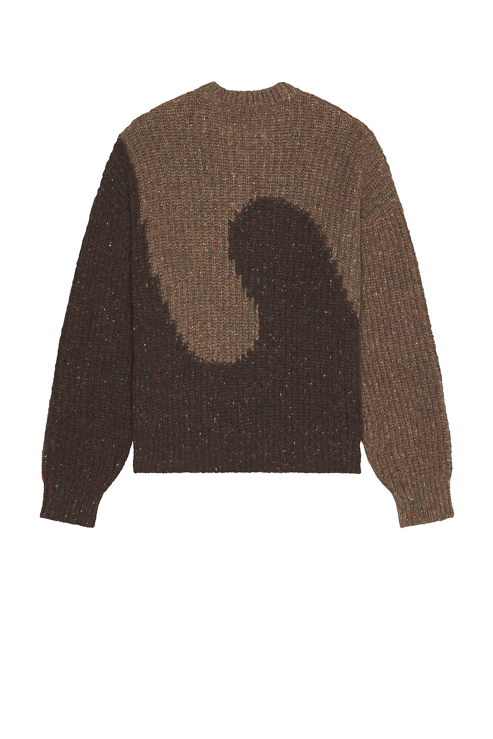 Swirl Wool Crew Neck Knit Sweater - 2