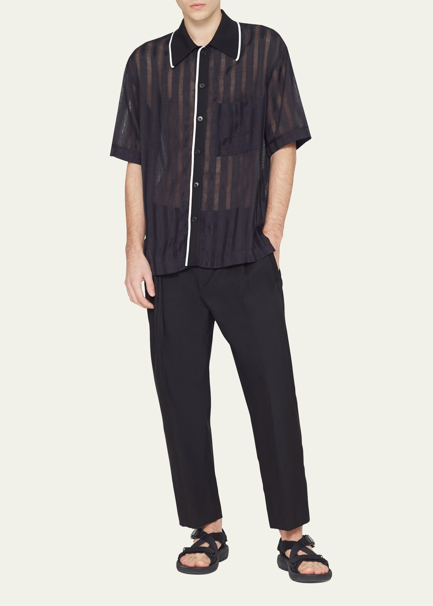 Men's Double-Pleated Pants - 3