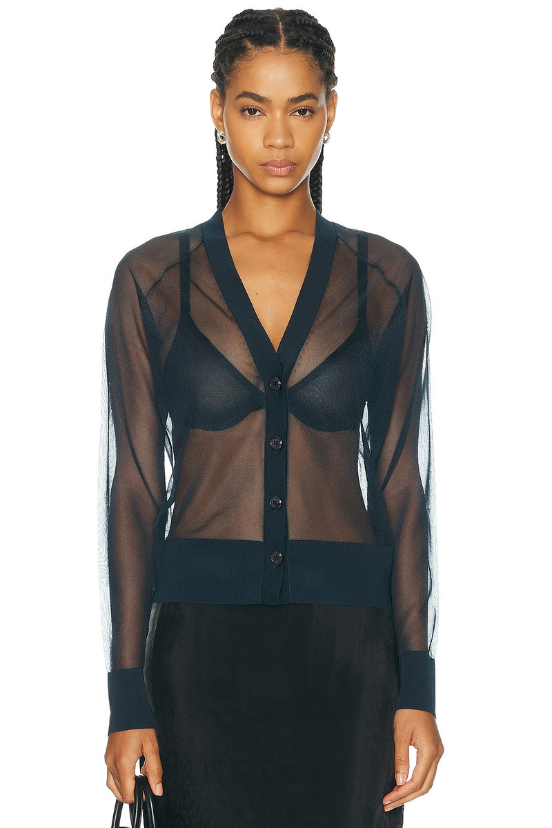 Sheer Knit Cardigan 1