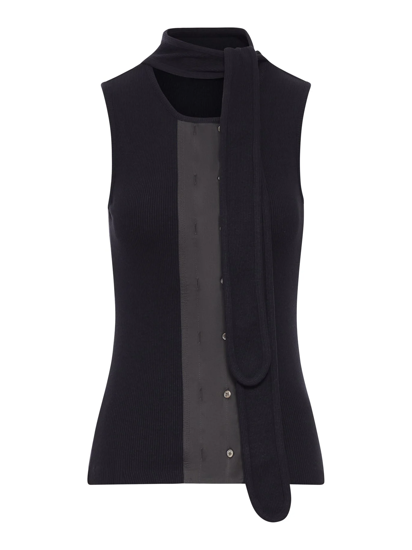 ASYMMETRIC JERSEY TOP - 1