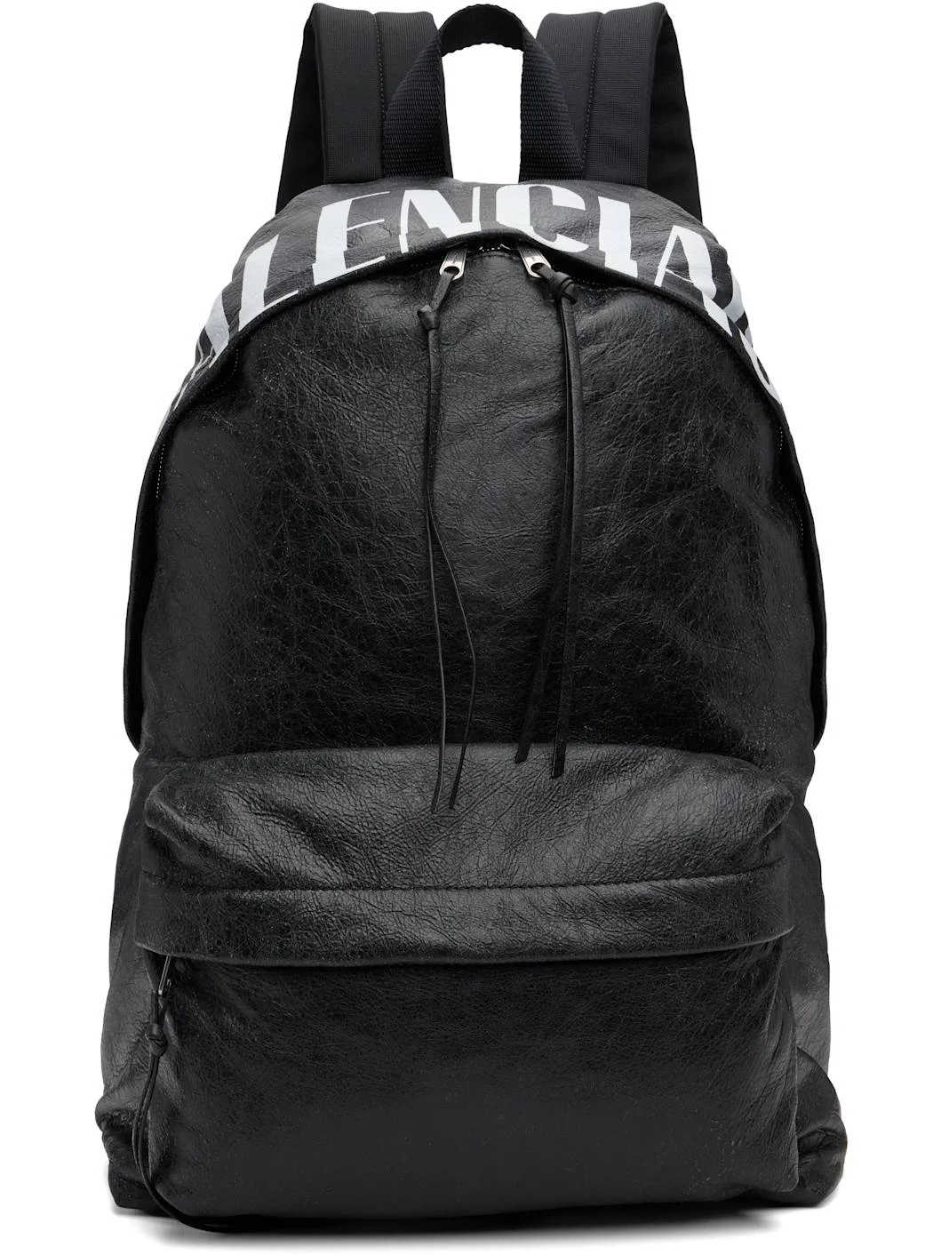 Black Vintage Area Storico Editor Backpack - 1