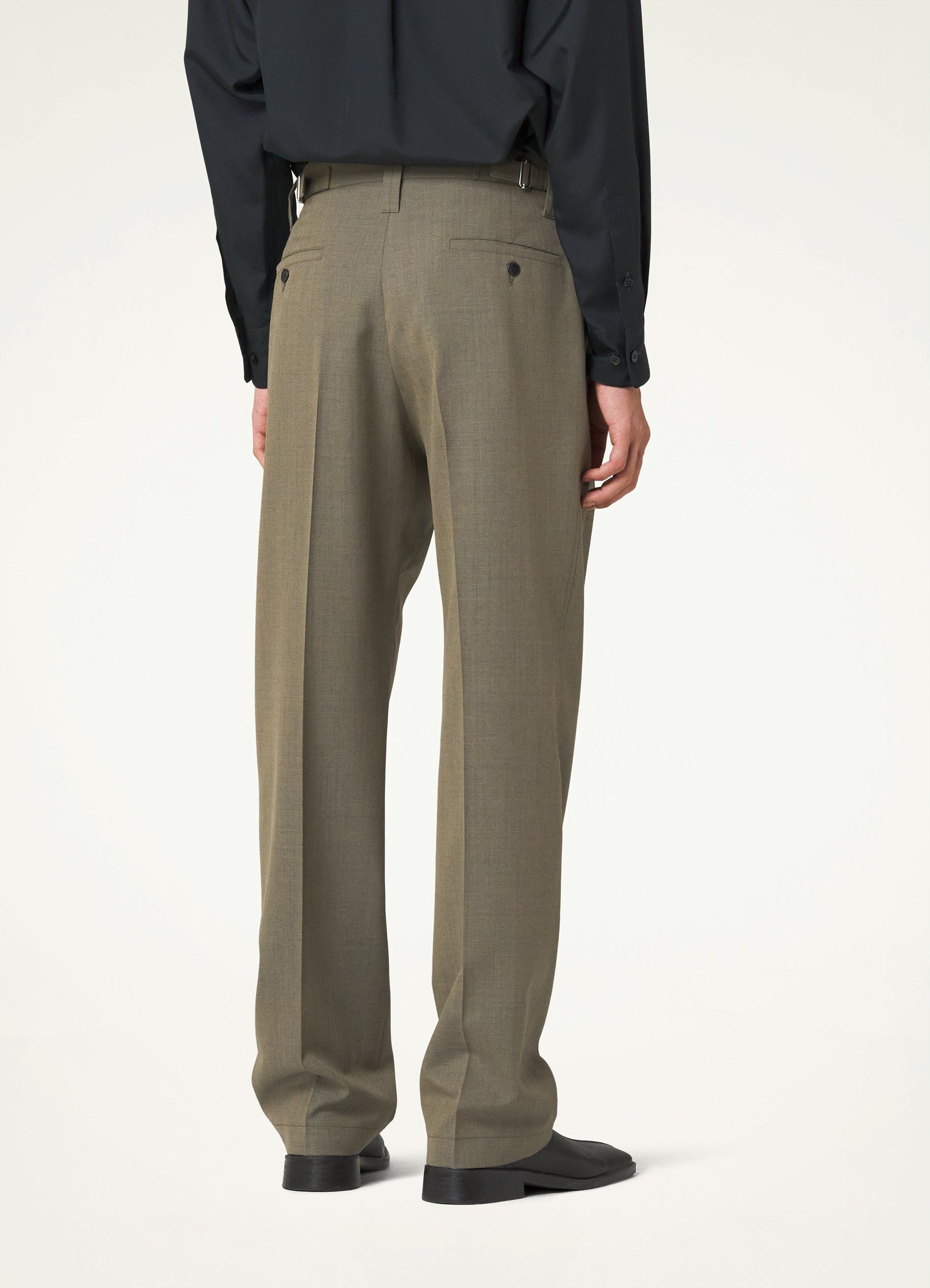 ONE PLEAT PANTS - 4