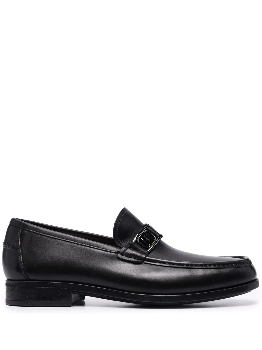 buckled leather loafers - 1