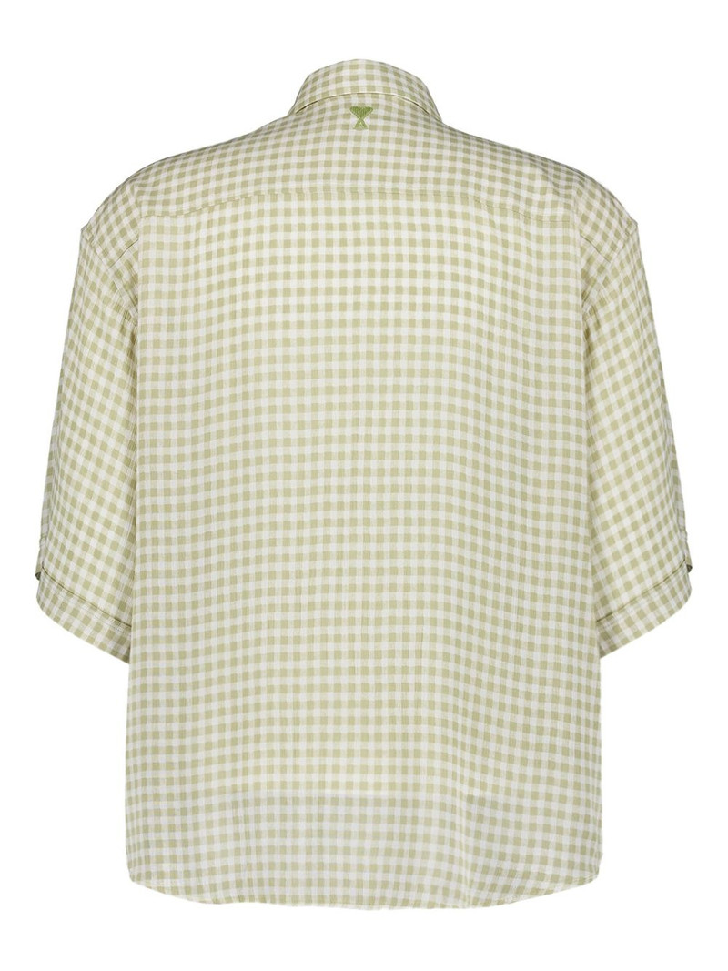 AMI Paris gingham-print shirt outlook